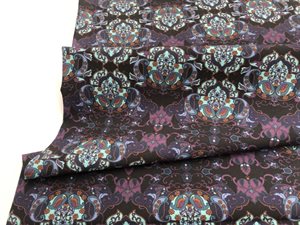 Skjorte poplin - smukt blålilla mønster 